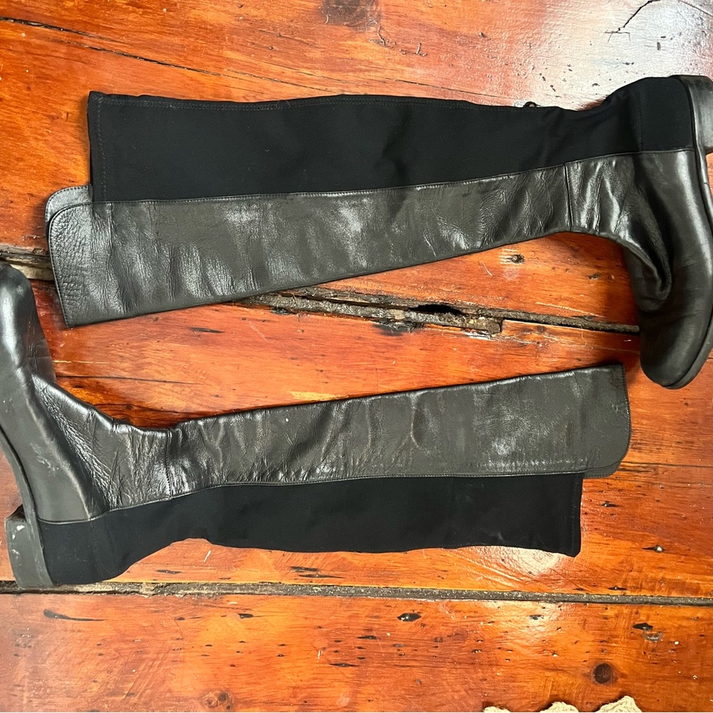 Stuart Weitzman Black Leather Boots